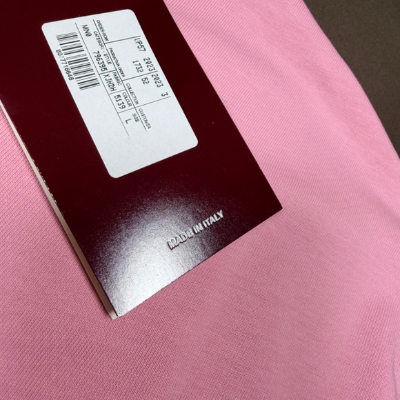MEN'S GUCCI PINK COTTON JERSEY T-SHIRT SIZE LARGE RELAXED FIT EXCELLENT - Picture 5 of 6